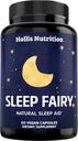 SLEEP FAIRY Natural Sleep Aid ← Magnesium Glycinate 500mg, Melatonin 10mg, L-Theanine, B6, 5-HTP, GABA, Valerian Root & Ashwagandha ← Herbal Sleeping Pills for Adults ← Vegan Sleep Pills TENIDO EN USA