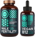 WILD FUEL Male Fertility Supplement and Liquid B12 Mens Health and Energy Bundle