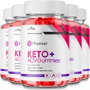 Premier Keto ACV Gummies - Fórmula Oficial, Premier Keto Gummies Blast Plus para máxima fuerza con Apple Cider Vinegar 1000MG, ACV Keto Premier Suplemento Vitamina B12 Folate Beet Root (5 Pack)