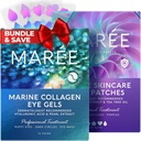 MAREE Eye Gels &amp; Acne Сlearing Devices Bundle - Under Eye Gels for Puffy Eyes and Dark Circles, Hydrocolloid Acne Therapy Device - Marine Collagen &amp; Hyaluronic Acid, Green Algae Extract &amp; Tea Tree Oil