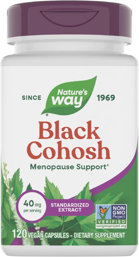 Mango negro de Camino de la Naturaleza, Soporte de menopausia para mujeres*, 40 mg por por porción, 120 cápsulas veganos