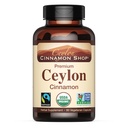 Ceylon Cinnamon Shop Organic Ceylon Cinnamon (100% certificado) Suplemento, 90 cápsulas