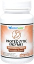 Wonder Laboratories Proteolytic Enzymes ← Bromelain Papain Pancreatin Trypsin 550 mg Total con Amylase, Lipase y Protease, 100 Tablets
