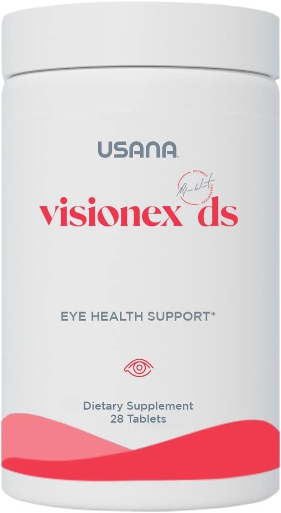 USANA Visionex DS with Lutein Zeaxanthin for Advanced Eye Health and Vision Support* - 28 Tablets - 28 Day Supply