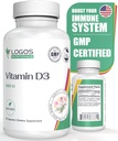 Suplemento de vitamina D3 - Vitamina D-5000 UI - Soporte Huesos saludables, dientes, músculos, función cardiovascular e inmunológica - libre de lácteos, libre de soja - 60 cápsulas