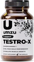 UMZU Testro-X Suplemento para hombres – 90 cápsulas para 30 días de suministro – apoya la energía, el foco, la fuerza y la recuperación muscular – con Ashwagandha & Zinc – Natural Men’s Wellness Support Fórmula