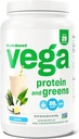Vega Proteínas y Verdes Polvo Proteína, Vainilla - 20g Veggies Protein Plus, Vegan, No GMO, Pea Protein para Mujeres y Hombres, 1.9lbs
