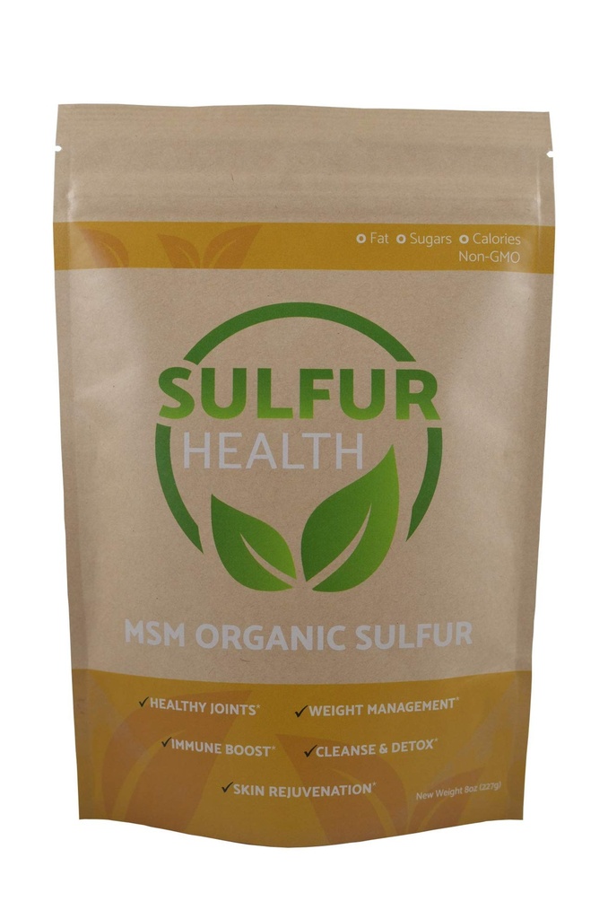 MSM Organic Sulfur - 99.9% Pure MSM Supplement - Lab-Tested & Certified (1 Pound)