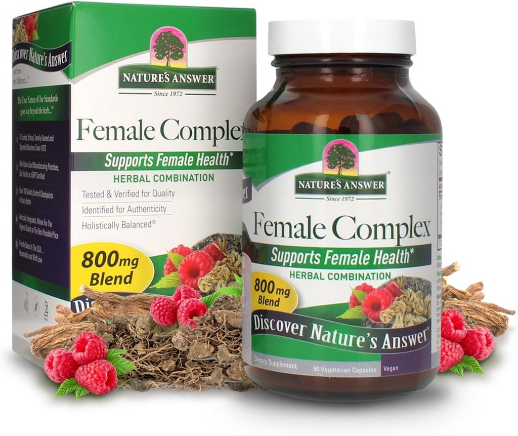 Nature's Answer Female Complex | High Strength Dietary Supplement | Vegetarian & Vegan (90 Capsules)