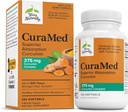 Terry Naturalmente CuraMed 375mg - Suplemento Antioxidante para Cerebro &amp; Inmuno Health Support - Suplemento dietético con Curcumin &amp; Turmeric Essential Oil - Herbal Liver Support - 120 Softgels