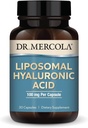 Dr. Mercola Liposomal Ácido Hialurónico, 30 Actuaciones (30 Cápsulas), 100 mg Por Cápsula, Suplemento dietético, promueve la aparición de la piel, no GMO