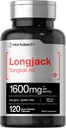 Horbäach Longjack Tongkat Ali para Hombres y Mujeres ← 1600mg  120 Capsules ← Extract Supplement tención Maximum Strength Pills ← Eurycoma Longifolia ← Non-GMO y Gluten Free