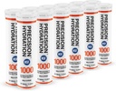 Precision Hydration Electrolyte Tablets - Multi Strength Effervescent Hydration Tablets - Combats Cramp - Baja Calorie, Gluten Free, Vegan/Vegetarian Friendly (12 Tubes, 1000mg/L - Orange Tube)