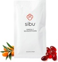 sibu Sea Buckthorn Omega-7 Softgels (30-Day Refill Sachet) – Suplemento para la piel sana, pelo, uñas y sequedad