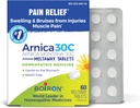 Boiron Arnica 30C Tablets for Pain Relief from Muscle Pain, Joint Soreness, Swelling from injury or Bruises - 60 Count