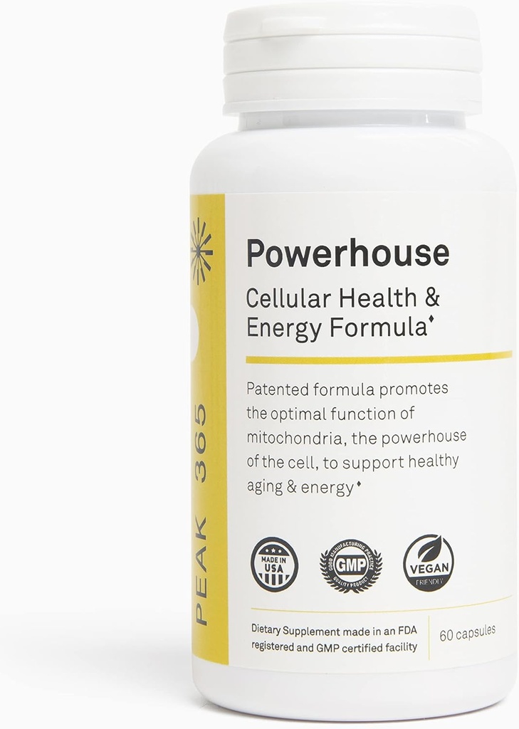 Powerhouse ¦ Cellular Health & Energy Fórmula ANTE Soporta Energía y Salud a nivel celular TENIDO Fórmula basada en la ciencia poderosa TENIDO Body Language Vitaminas respaldadas por 30+ Años de la investigación