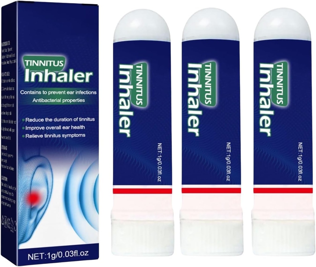 3Pcs Echo Ease Tinnitus Inhaler, Echo Ease for Ear Ring, Echo Ease Nose Inhaler for Tinnitus,Tinnitus Inhaler