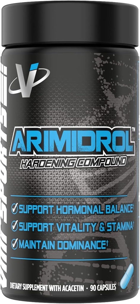 VMI Sports ← Arimidrol Hardening Compound ← Natural Estrogen Blocker para Hombres Silencio Testosterone Booster y Aromatase Inhibitor Silencio para Construir Muscle y Burn Fat ← Anti Estrógeno (Bonus Size - 90 Capsules)