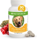 ONLY NATURAL PET Canine Bladder Control - Senior Dog Care Supplement - UTI, Urinary Tract Health, Incontinence Support w/Cranberry Extract  durable Pills, Vitaminas, 90 Chewable Tablets (Natural Turkey)