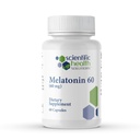 Melatonina 60mg ← Alta dosis Melatonina en cápsulas fáciles de cambiar Ø Vegan, No Gluten-Free ← US-Made Extra Strength Melatonin (Single)