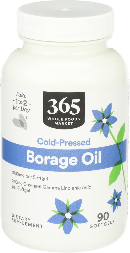 365 by Whole Foods Market, Borage Oil, 90 Count