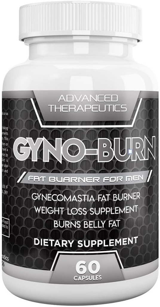 Píldoras Gyno-Burn Male Chest Fat Burner reduce la grasa del pecho y elimina la vergüenza blanco Stubborn Man Boobs Ayudando a perder la grasa de los pechos masculinos