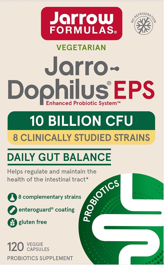JARROW FORMULAS Jarro-Dophilus EPS Vegetarian Capsules, 120 CT