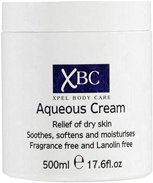 XBC Aqueous Cream Emollient 500ml Gran Tub Relief para la piel seca