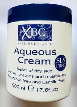 XBC Aqueous Cream Emollient 500ml Large Tub Relief for Dry Skin