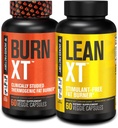 Jacked Factory Burn XT Thermogenic Fat Burner &amp; Lean XT Caffeine Free Weight Loss Suplemento de pérdida de peso