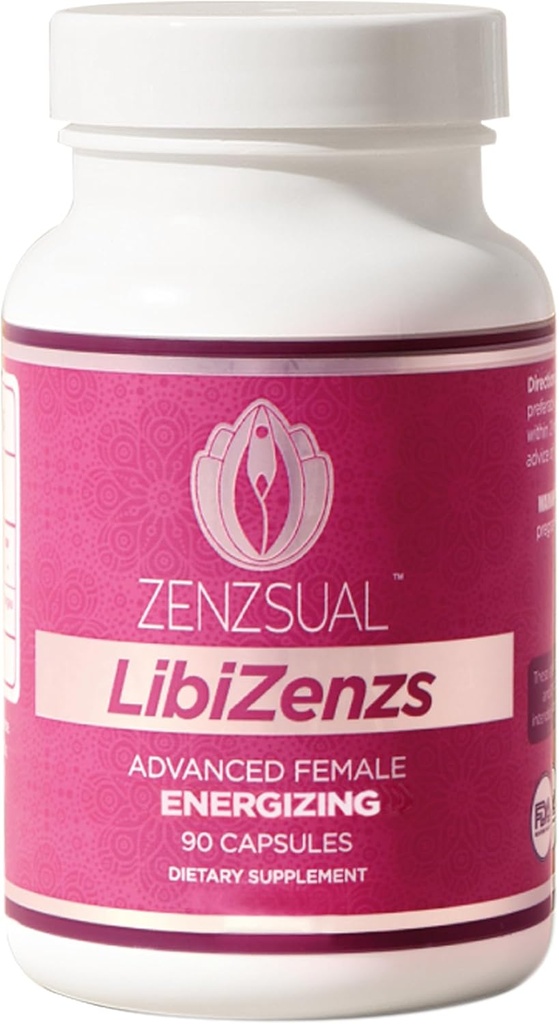 ZENZSUAL Libizenzs – Suplemento de apoyo a la energía de base vegetal para las mujeres – libre de cafeína con Maca Root, Ashwagandha & Ginseng – apoya la resistencia diaria, el enfoque " Bueno ser – 90 cápsulas Vegan