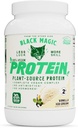 Black Magic Plant-Source 100% Vegan Protein - Keto, Bajo Azúcar, Dairy Free Protein - Pre/Post Workout - Vanilla Ice Cream - 20g Protein - 2 LB