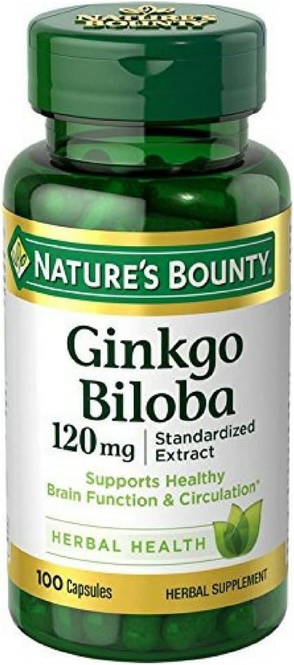 Bounty Ginkgo Biloba 120mg, 100 capsules (Pack of 4)
