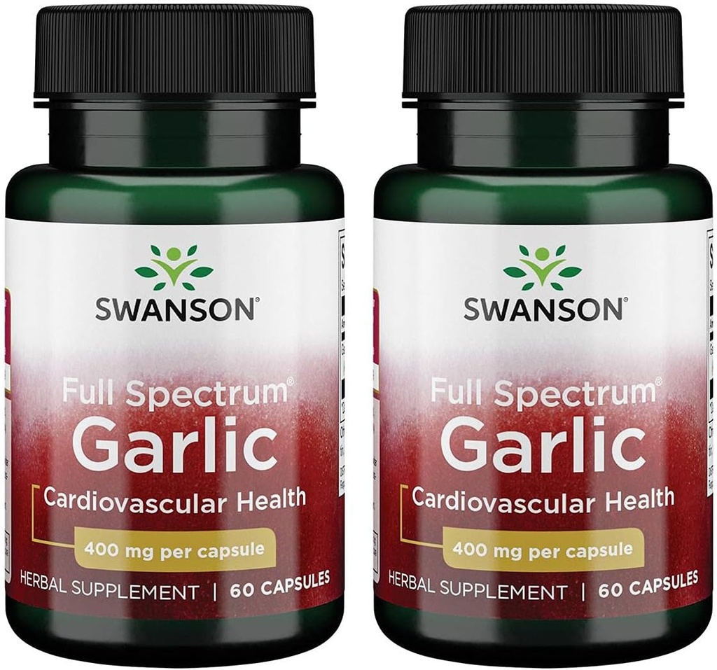 Swanson Full Spectrum Ajo (Cloves) 400 Milligrams 60 cápsulas (2 Pack)