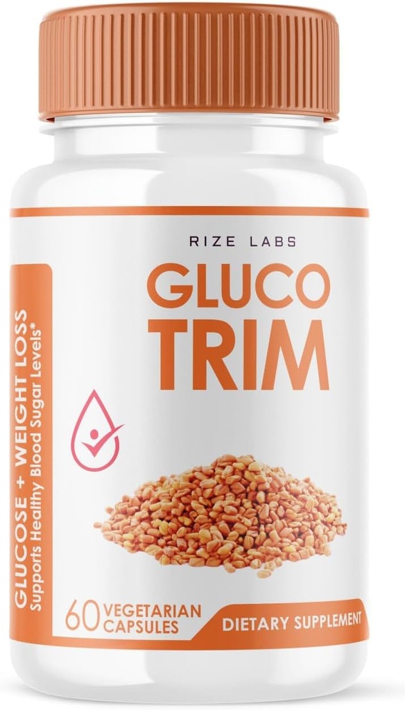 GlucoTrim - GlucoTrim Oral Capsules to Maintain Stable Healthy Levels, All-Natural Blood Dietary Supplement, GlucoTrim Advanced Formula for Optimal Health, Gluco Trim Reviews (60 Capsules)