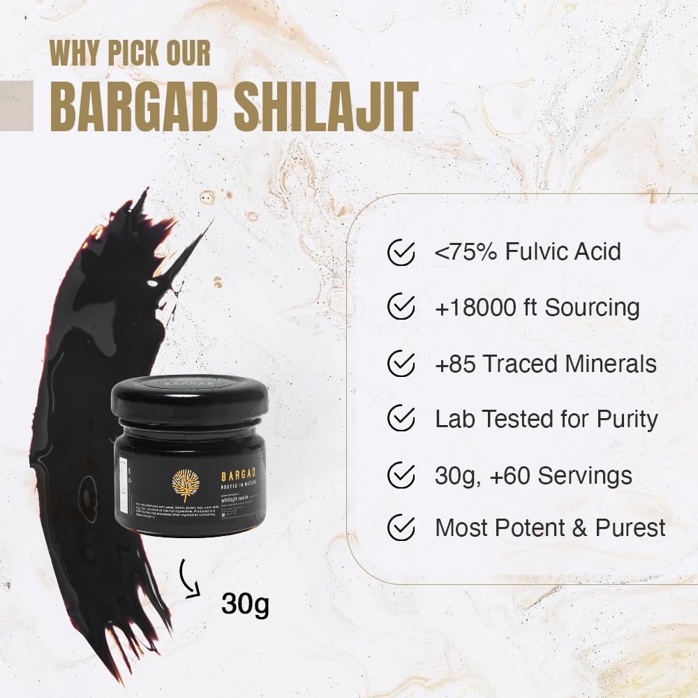 Himalayan Shilajit Resin for Women TEN 100% Puro, Gold Grade " Lab Tested ¦ Boosts Energy, Immunity " Vitality with Fulvic Acid " 85+ Minerales vivieron 30g de bienestar Premium