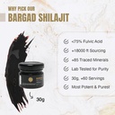 Himalayan Shilajit Resin for Women TEN 100% Puro, Gold Grade " Lab Tested ¦ Boosts Energy, Immunity " Vitality with Fulvic Acid " 85+ Minerales vivieron 30g de bienestar Premium
