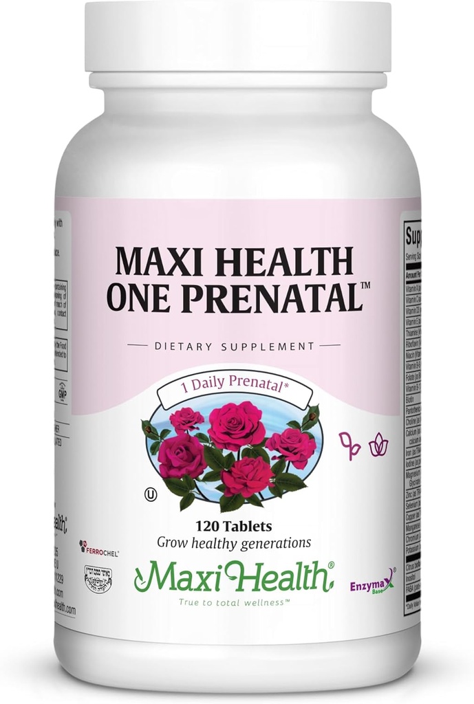 Vitaminas prenatales para Mujeres – Una vitamina prenatal diaria con hierro, folato, cólico, vitamina D3, y nutrientes esenciales – Suplemento de alta absorción para el embarazo y la concepción – 120 tabletas