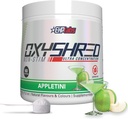 EHP Labs OxyShred Non Stimulant Pre Workout Powder - Estim Free Pre Workout, Caffeine Free Preworkout for Men &amp; Women with L Glutamine & Acetyl L Carnitine - Apple, 60 Servings