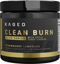 Kaged Thermogenic Powder Clean Burn Elite ← Strawberry Lemonade Silencio Hombres " Mujeres  sometidas Weight Management Suplemento Silencio Orgánica Caffeine &amp; Apple Cider Vinegar ← 30 Servimientos