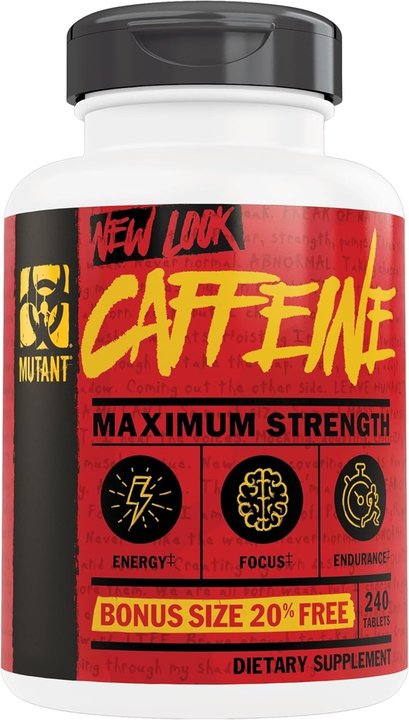 Mutant Caffeine 200 Tabletas más 40 gratis