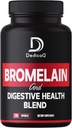 6in1 Bromelain 500mg Suplemento - 1000mg por ser - 210 cápsulas con sanidad digestiva Blend como quercetina, jengibre, Turmeric, Papaya - Apoyo salud general, digestión &amp; sistema inmunológico