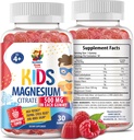 Gummies de Magnesio Libre de Azúcar para Niños &amp; Adolescentes - 500mg Citrato de Magnesio Calma - Magnesio Chewable Gummy Suplemento para el sueño, Mood &amp; Muscle Support - 30 días de suministro