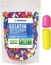 XPRS Nutra Size 5 Empty Capsules - 1000 Count Very Small Empty Gelatin Capsules - Pills DIY Capsule Filling - Fillable Pill Gel Caps for Do-It-youself Vitamin Supplements (Multi Color)
