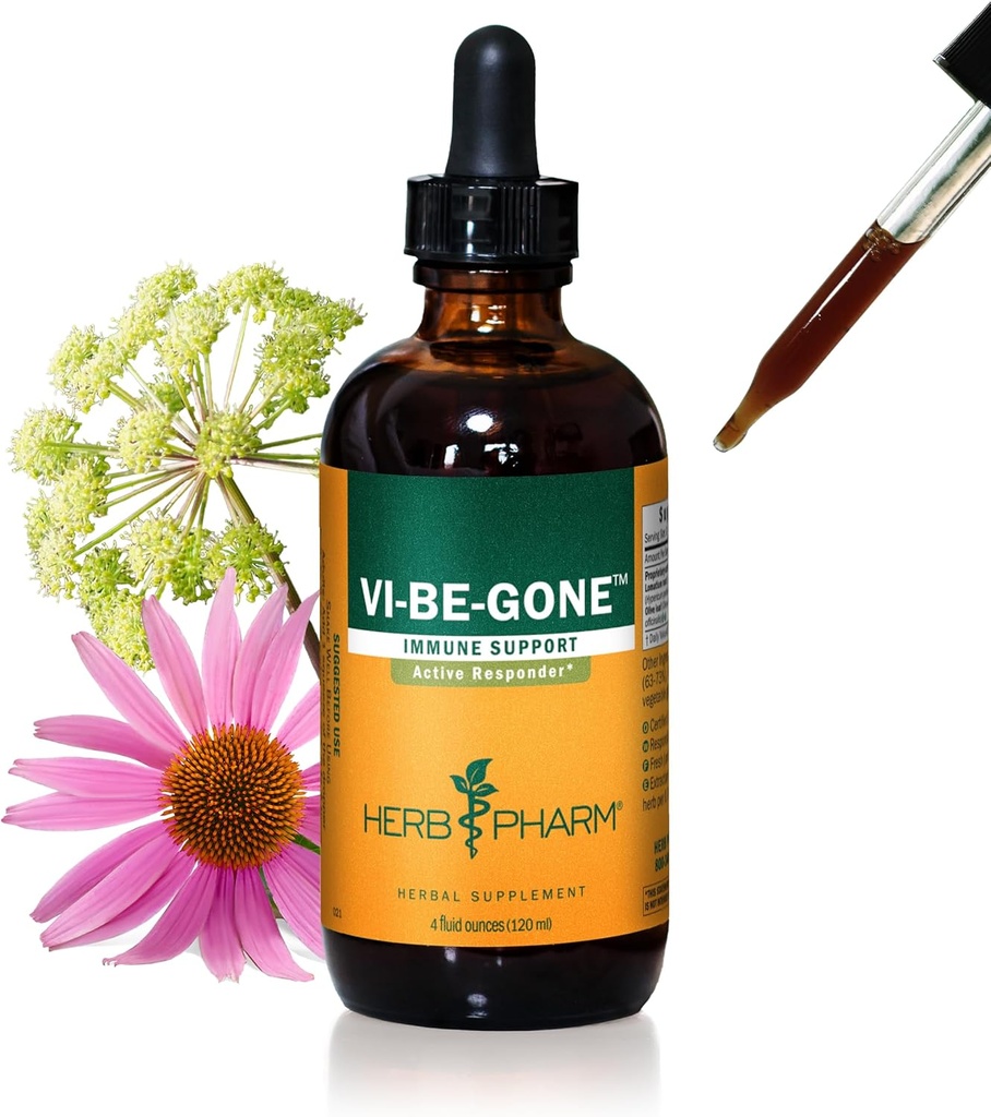 Herb Pharm Virattack Fórmula Herbal Líquida con Lomatium for Active Immune System Support - 4 Ounce