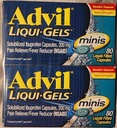 Advil Liqui-Gels Minis, 80 Capsules Por Bottle (3 Botellas)