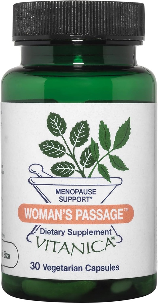 Vitanica, Pasaje de Mujer, Apoyo a la menopausia, Vegan, 30 cápsulas