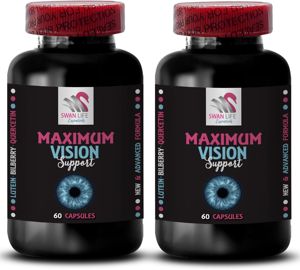 Equilibrio de visión - EYE VISION SUPPLEMENT - Escenas más claras, fuerza de ojos, mejor imagen, visión de cristal, líneas de sombra, claridad de ojos, ventaja de foco, Vivid vision 2 Bottle 120 Capsules