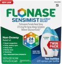 Flonase Sensimist Alergy Relief Nasal Spray for Non-Drowsy, 24-Hour Multi-Symptom Allergy Relief – 120 Sprays (Pack of 2)
