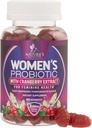 Probióticos para Mujeres Gummies con Arándano - 6 Strains Premium para PH Balance, Salud Digestiva, Vaginal &amp; Immune Support, 3 Billones CFU, Gummy Probiótico Feminine Health - 60 Gummies